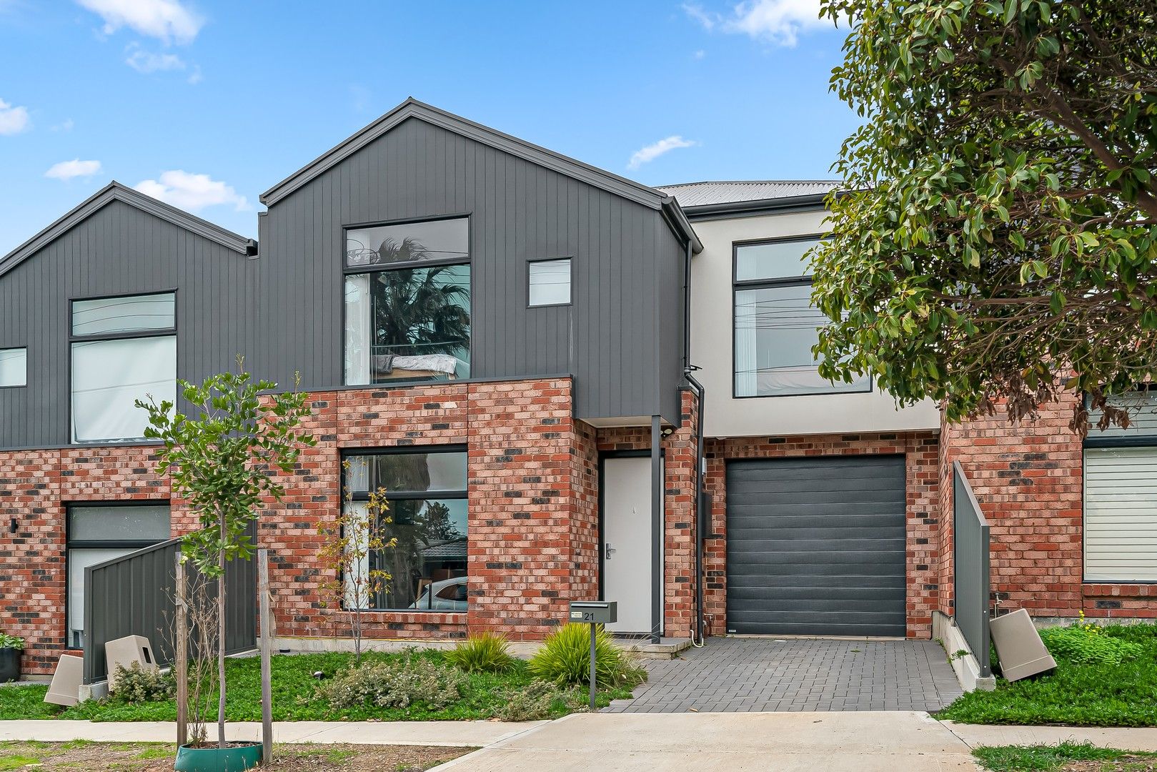 Modern homes created through a subdivision project